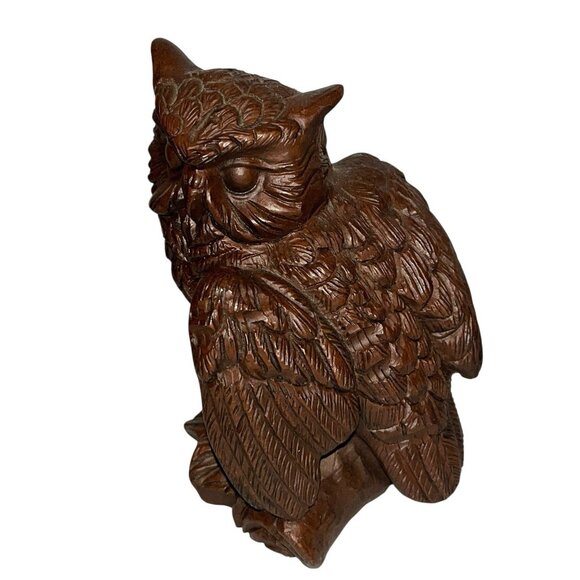 3 Statues Owl Figurine Twin Vintage Red Mill 1989 Collection Decor Nature Birds - Picture 4 of 7